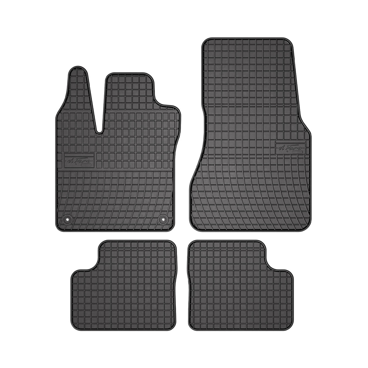 OMAC Alfombrillas De Coche para Renault Twingo 2014-2024 Negro Goma TPE 4Pza