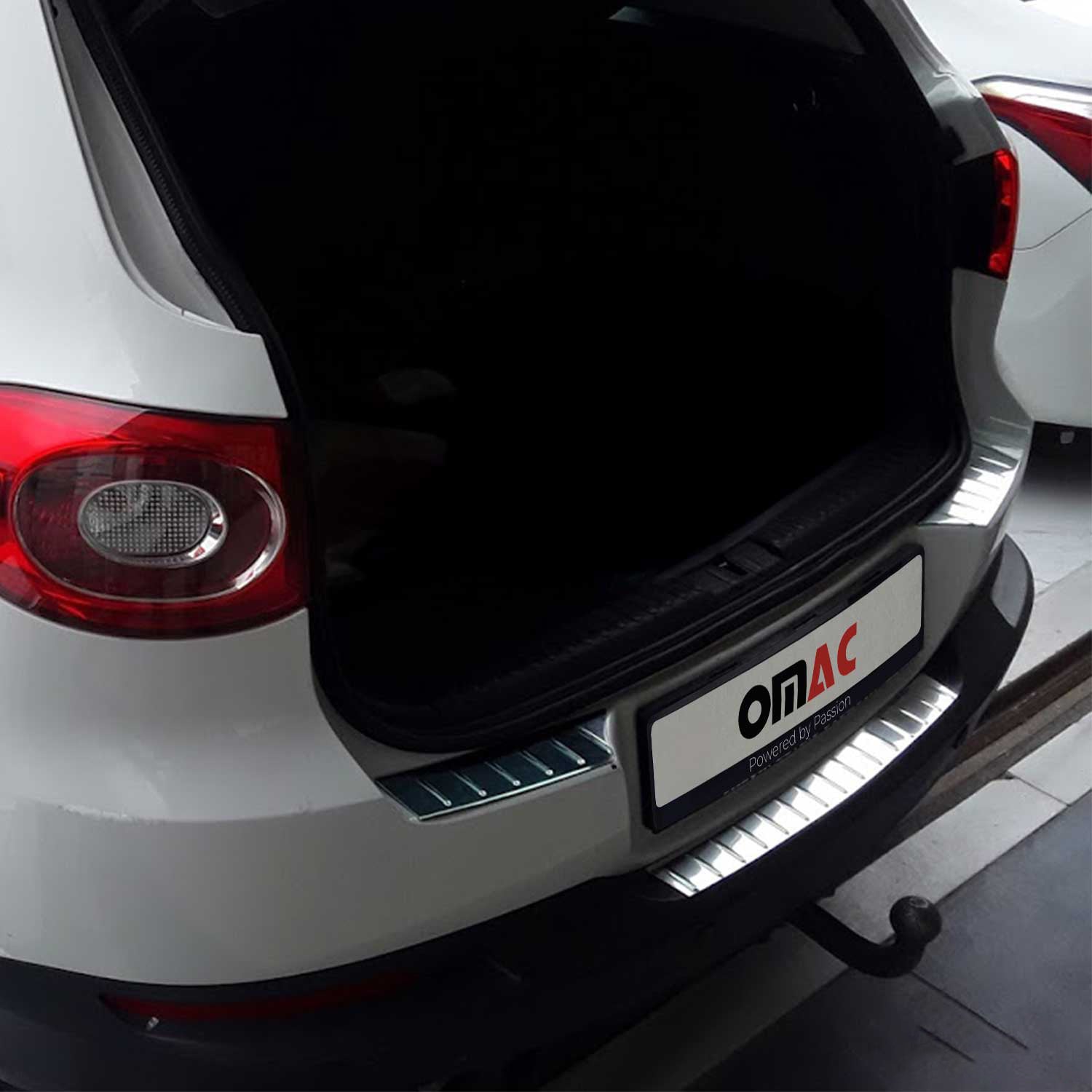 Protector Parachoques para VW Tiguan 2007-2016 Plata Brillante Acero 3Pza