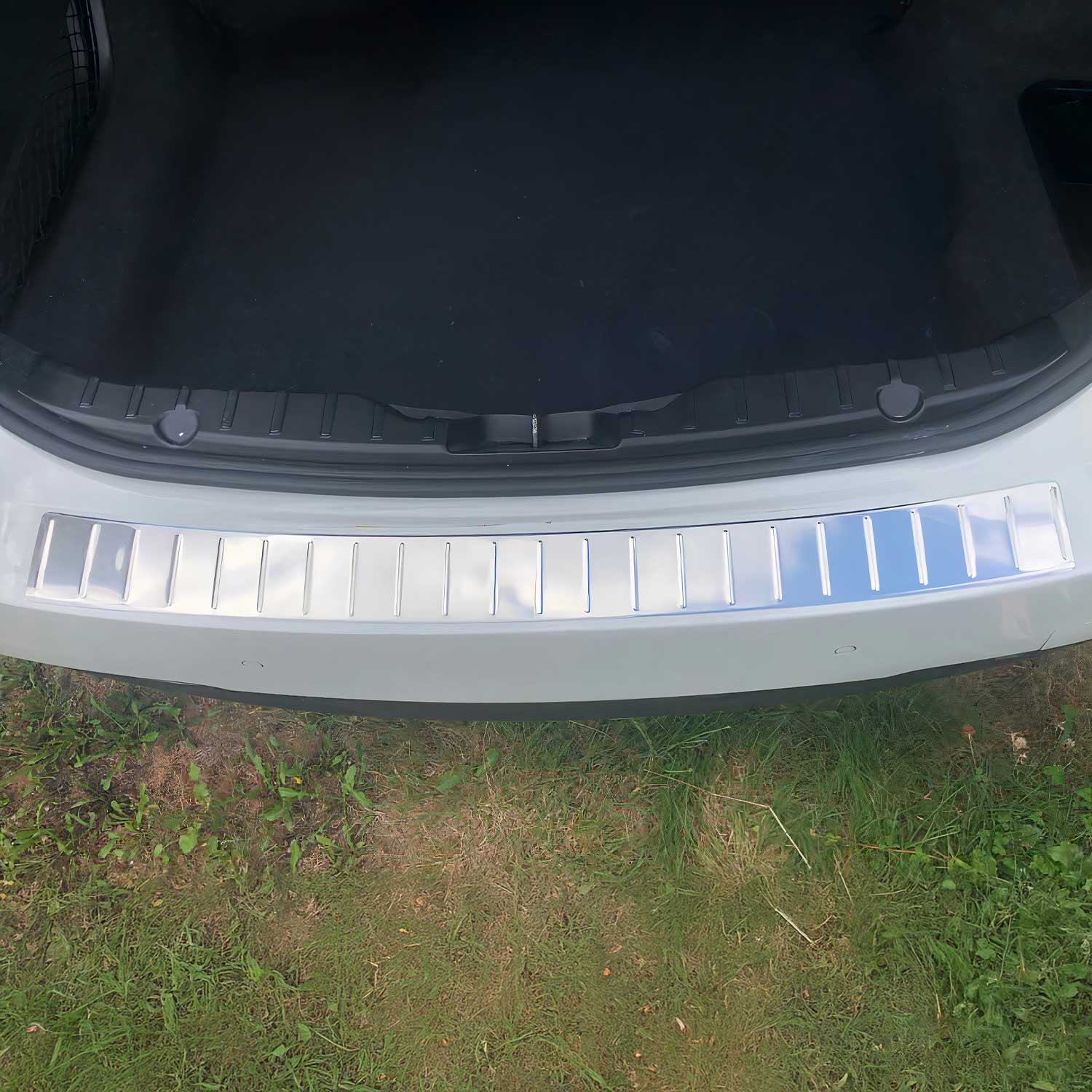 Protector Parachoques para BMW Serie 5 F10 Sédan 2010-2016 Plata Brillante Acero