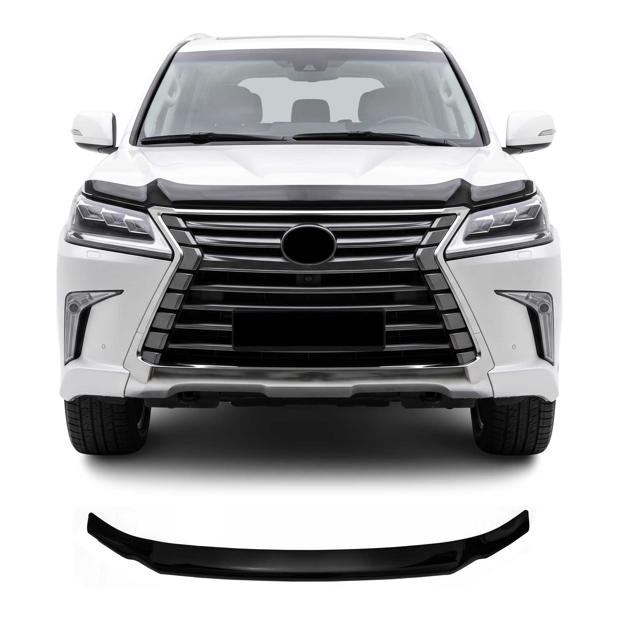 Deflector de Capó para Lexus LX 570 2015-2021 Oscuro Brillante Acrílico