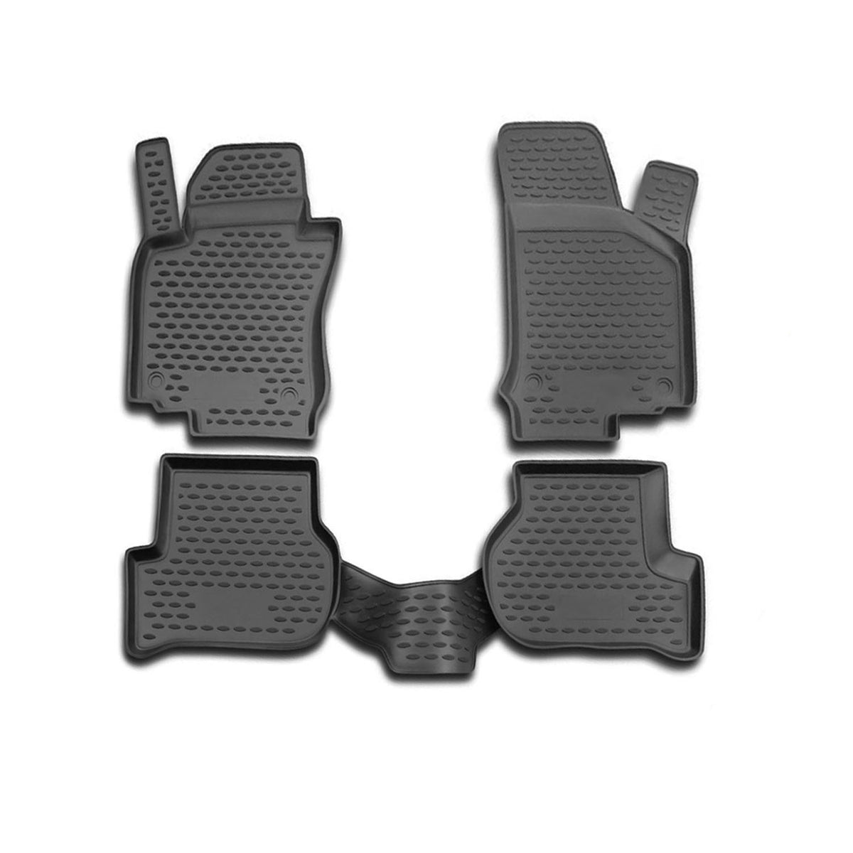 OMAC Alfombrillas De Coche para VW Scirocco 2008-2017 Negro Goma TPE 4x