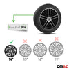 Sparco Bergamo Tapacubos 14 Pulgadas Universal Negro Plata ABS