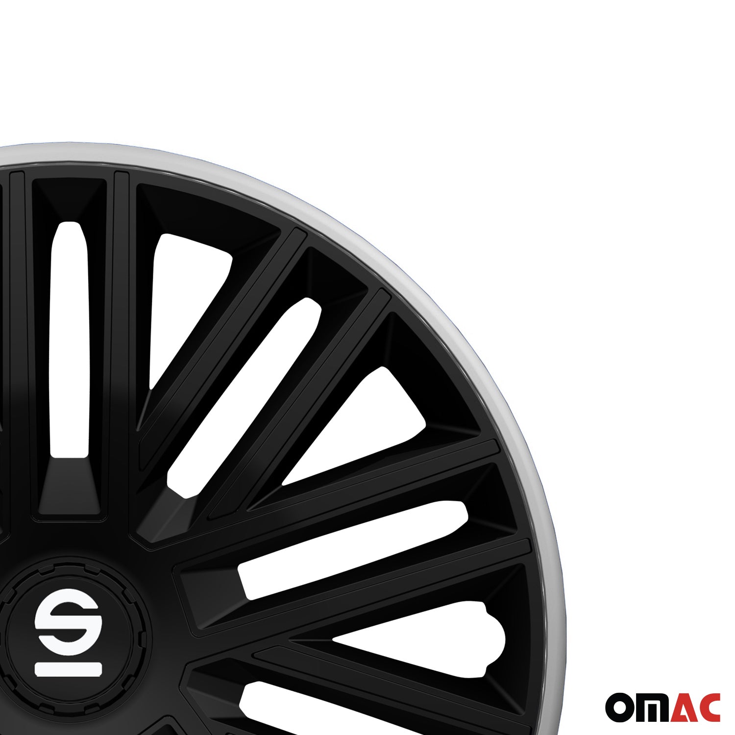 Sparco Bergamo Tapacubos 15 Pulgadas Universal Gris Negro ABS Plástico