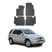 OMAC Alfombrillas De Coche para Mercedes M Class W163 2002-2005 Negro Goma 4Pza