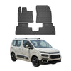OMAC Alfombrillas De Coche para Peugeot Rifter 2018-2024 Negro Goma 4Pza
