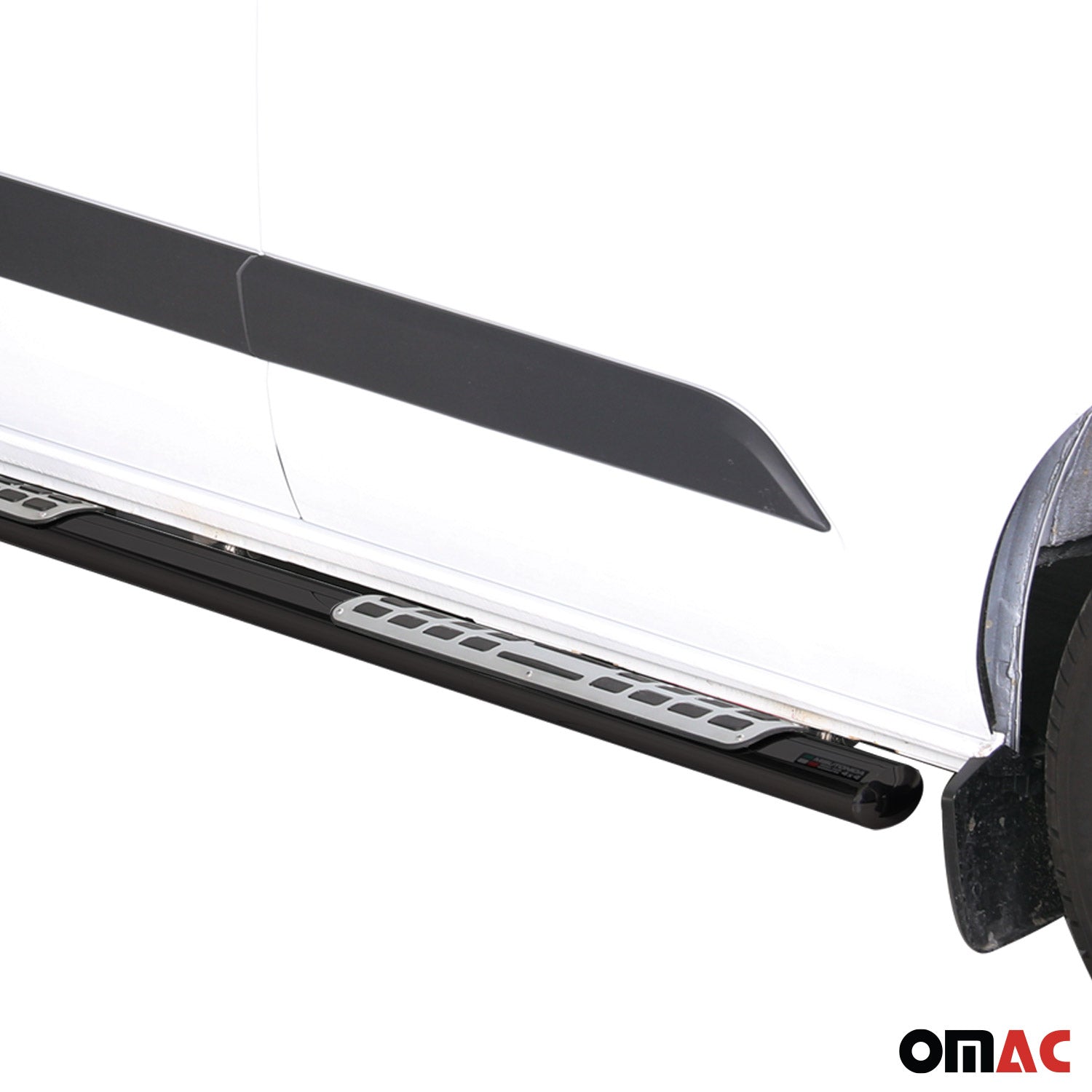 Estribos Barras Laterales para Ford Transit Custom L1 2013-2017 Negro Acero