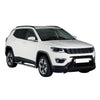Bull Barra Frontal para Jeep Compass 2016-2021 Negro Brillante Acero