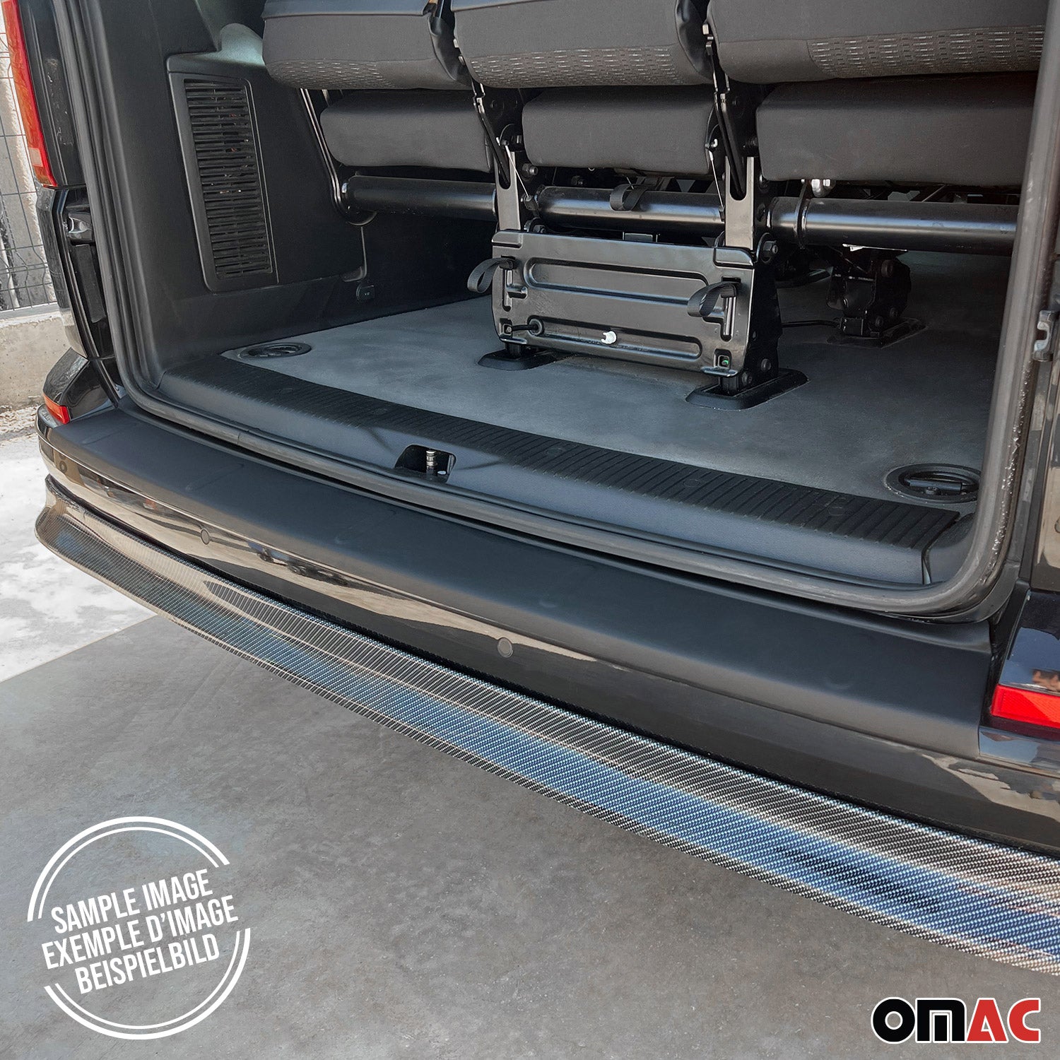Protector Parachoques para Citroen Jumpy 2017-2025 Negro Mate ABS Plástico