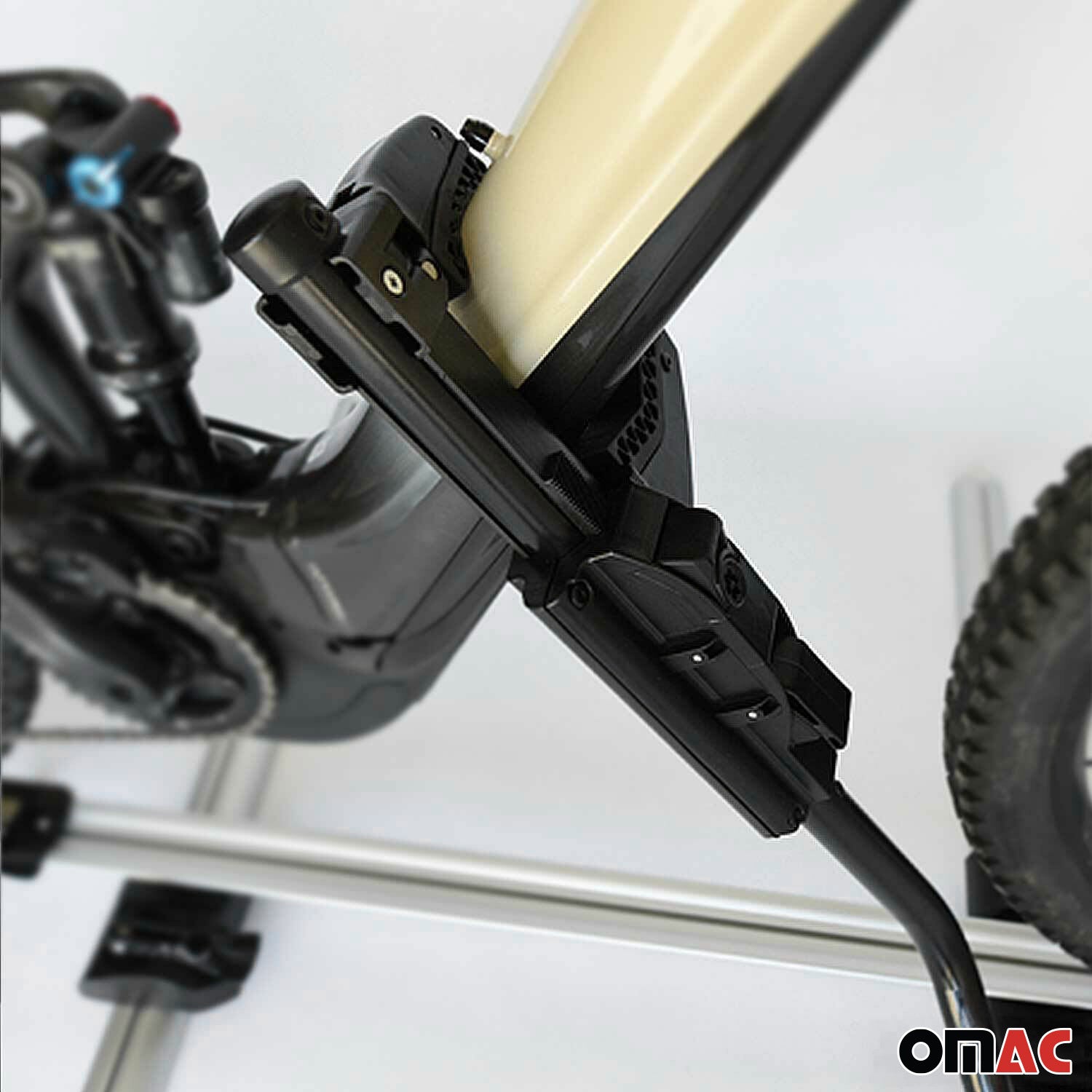 Portabicicletas de Techo para Bicicletas Universal Gris Negro Aluminio