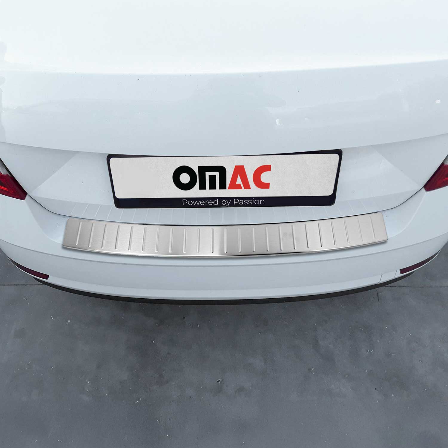 Protector de Parachoques para Skoda Octavia 2013-2019 Sédan Acero cepillado