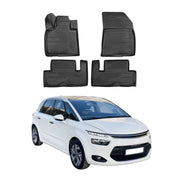 OMAC Alfombrillas De Coche para Citroen C4 Picasso 2013-2024 Negro Goma TPE 4Pza