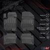 OMAC Premium Alfombrillas De Coche para Hyundai i20 2014-2020 Negro TPE Goma 4x