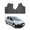 OMAC Alfombrillas De Coche para Citroen Jumpy 2007-2016 1.línea Negro Goma 3Pza