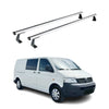 Rieles de Techo Coche para VW Transporter T5 2003-2015 Gris Aluminio 2Pza