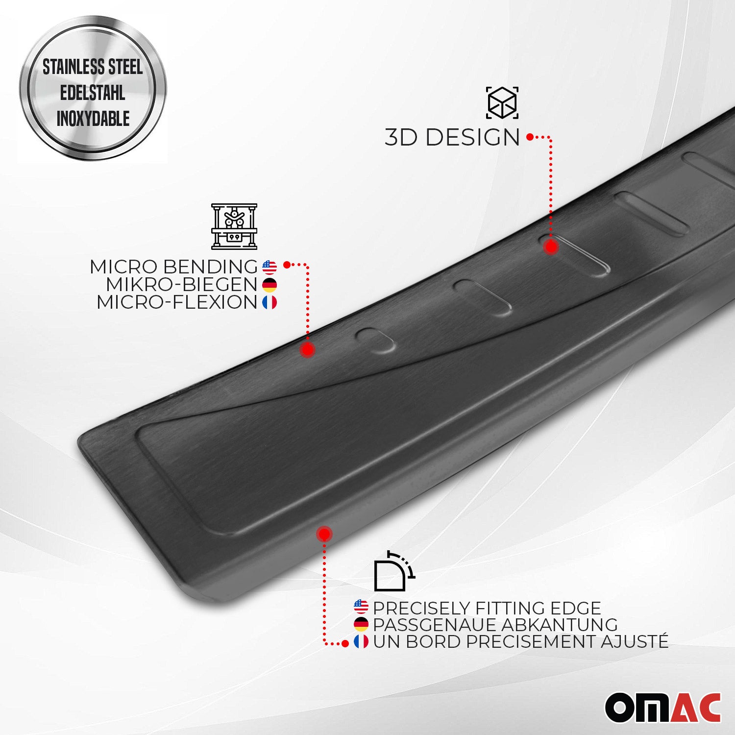 Protector Parachoques para Mercedes Sprinter 2018-2026 Acero cepillado