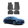 OMAC Alfombrillas De Coche para Kia Stinger 2017-2025 Negro Goma 4Pza