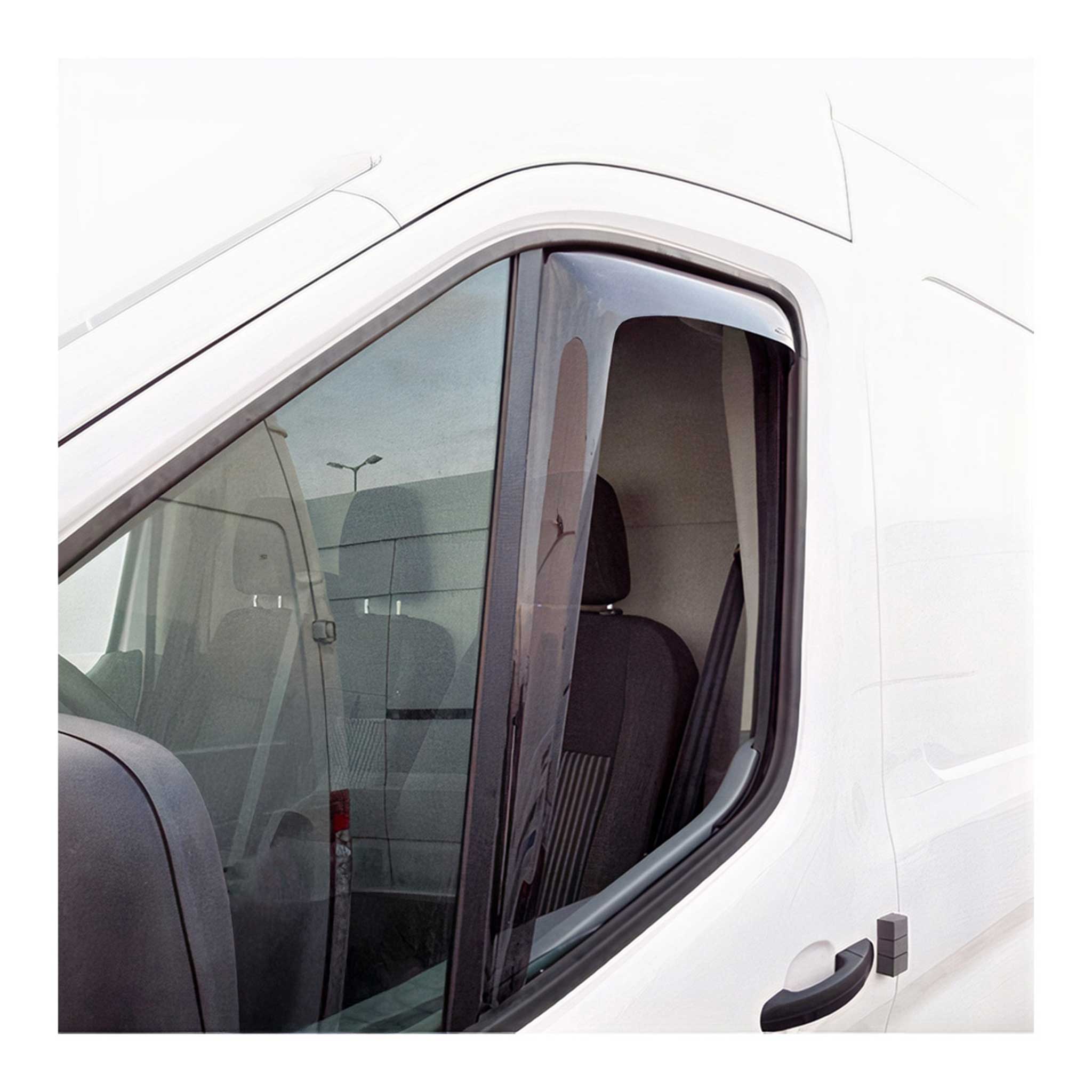 Deflectores de Aire de Viento para RAM Promaster 2014-2023 Oscuro Acrílico 2x