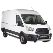 Bull Barra Frontal para Ford Transit 2015-2026 Plata Brillante Acero 1Pza