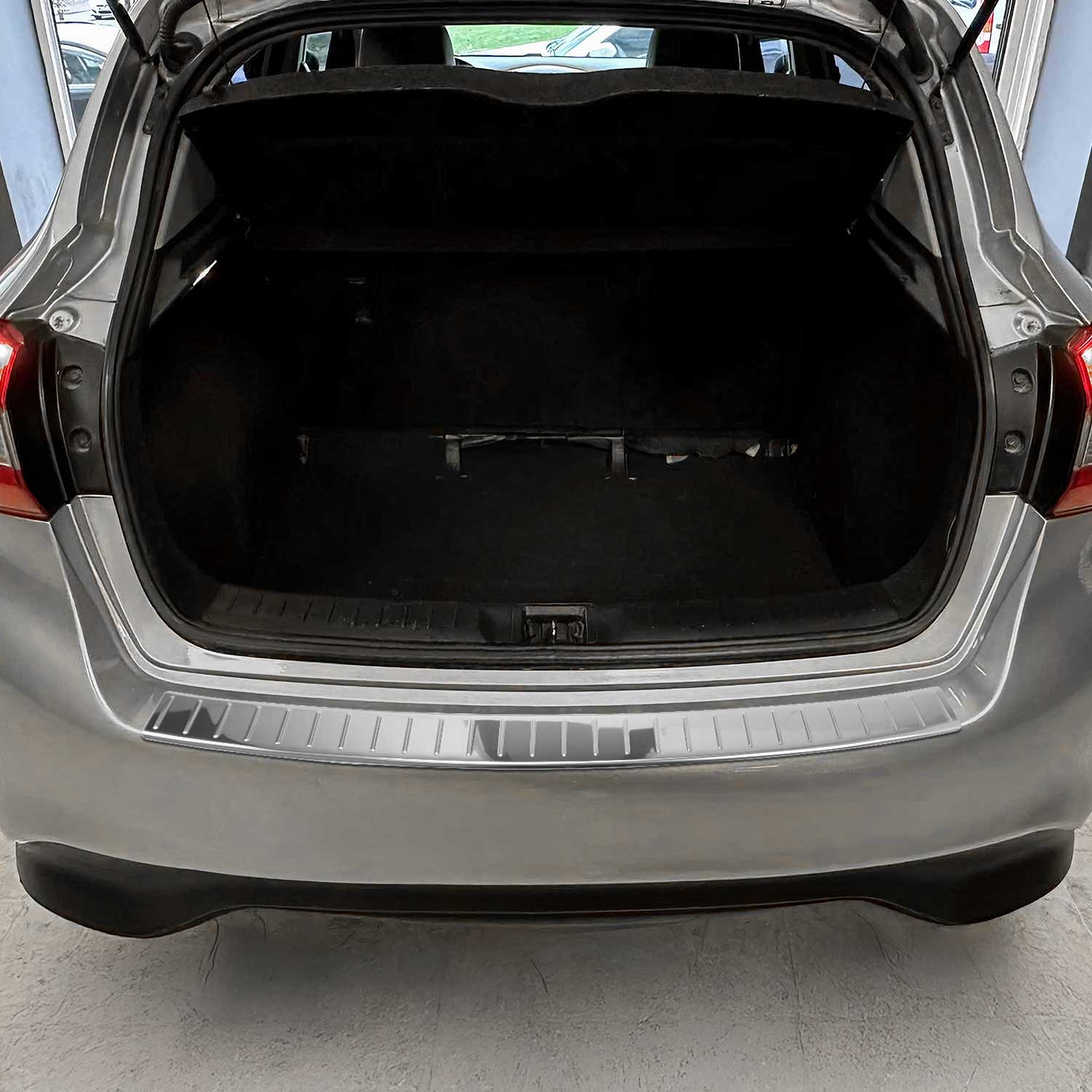 Protector Parachoques para Nissan Pulsar C13 2014-2018 Plata Brillante Acero