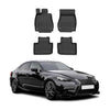 OMAC Premium Alfombrillas De Coche para Lexus IS Sédan 2014-2025 Negro TPE Goma