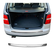 Protector de Parachoques Trasero para VW Touran 2003-2010 Plata Brillante Acero