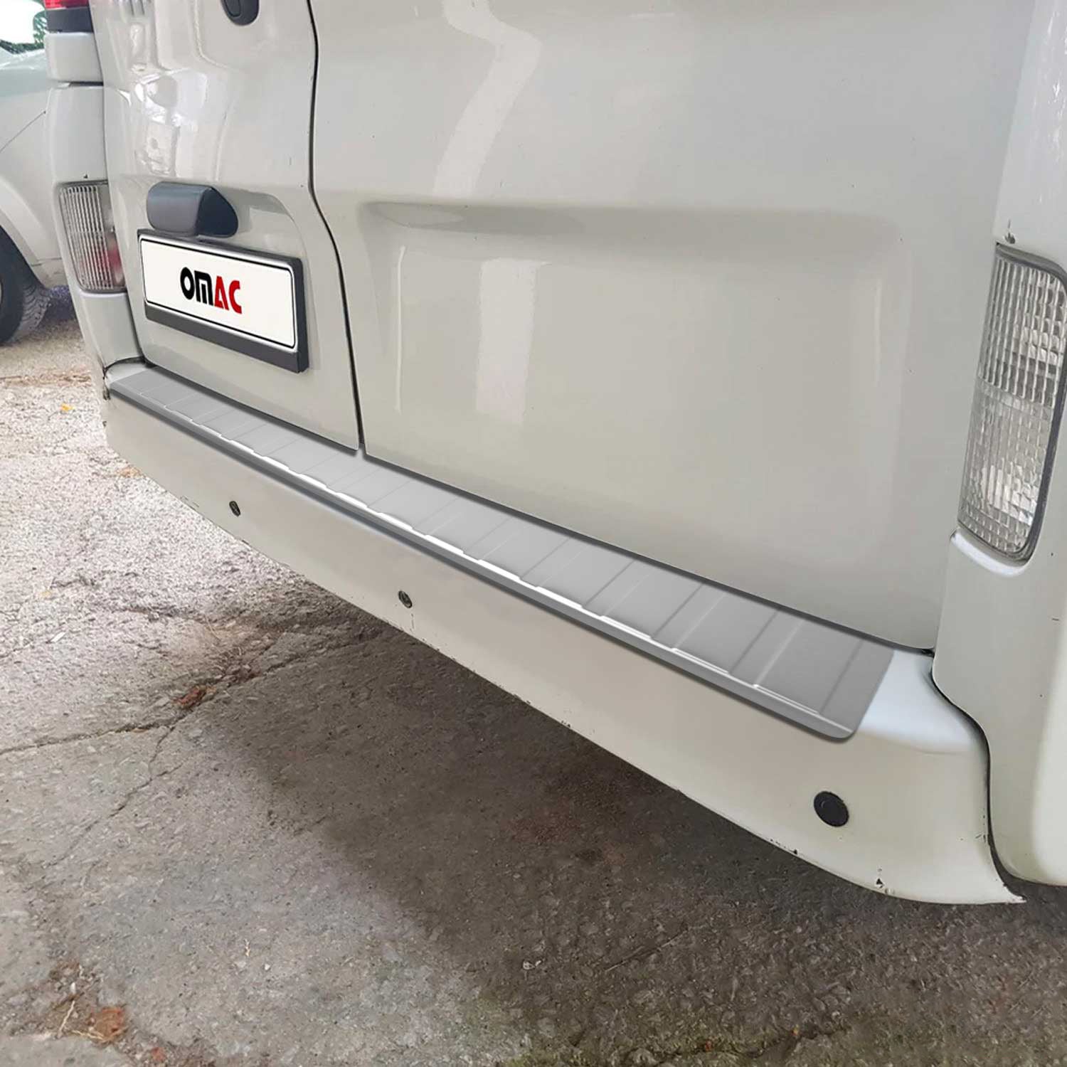 Protector de Parachoques Trasero para Opel Vivaro 2014-2019 Acero cepillado