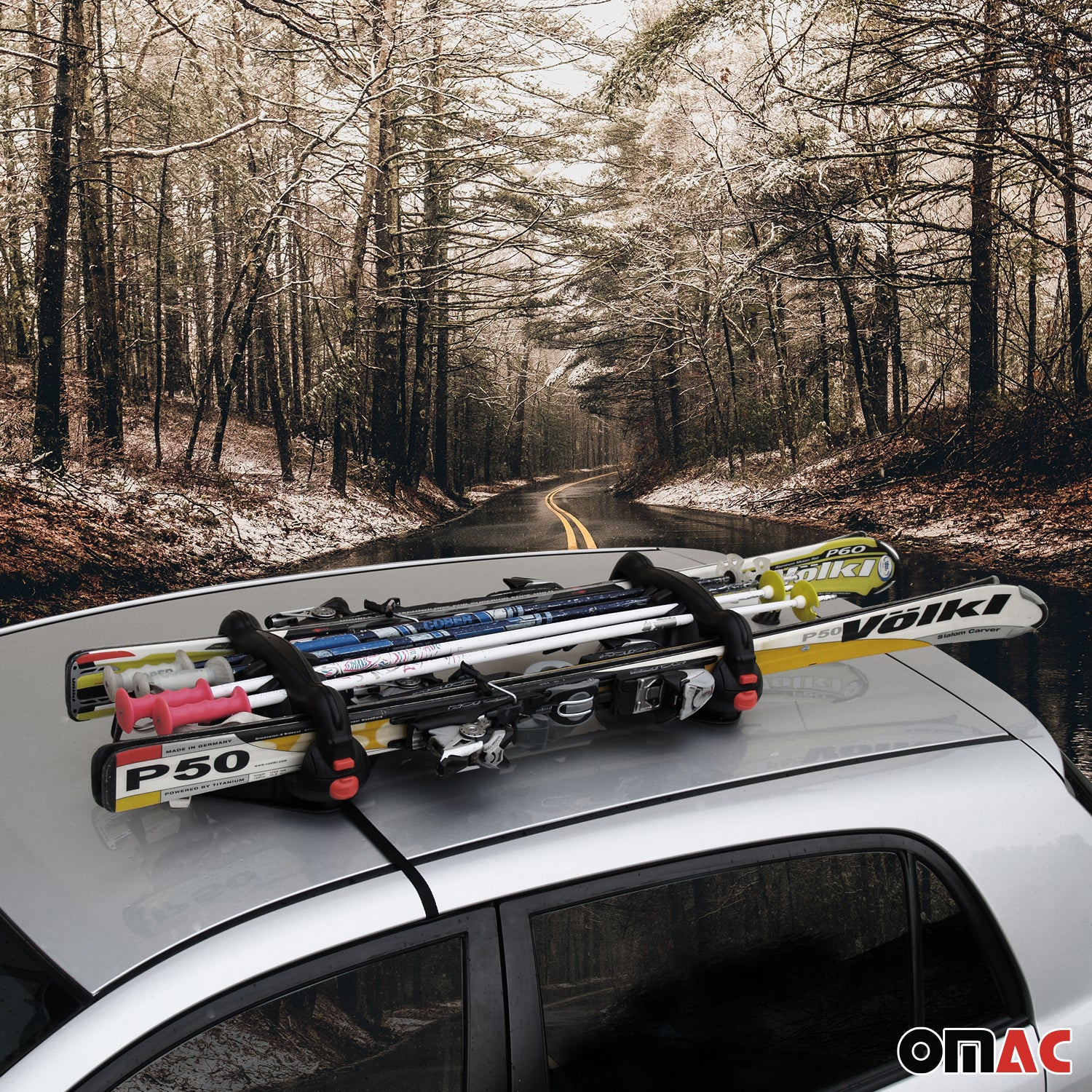 Menabo Viking Portaesquí Snowboard portaequipajes Universal Negro