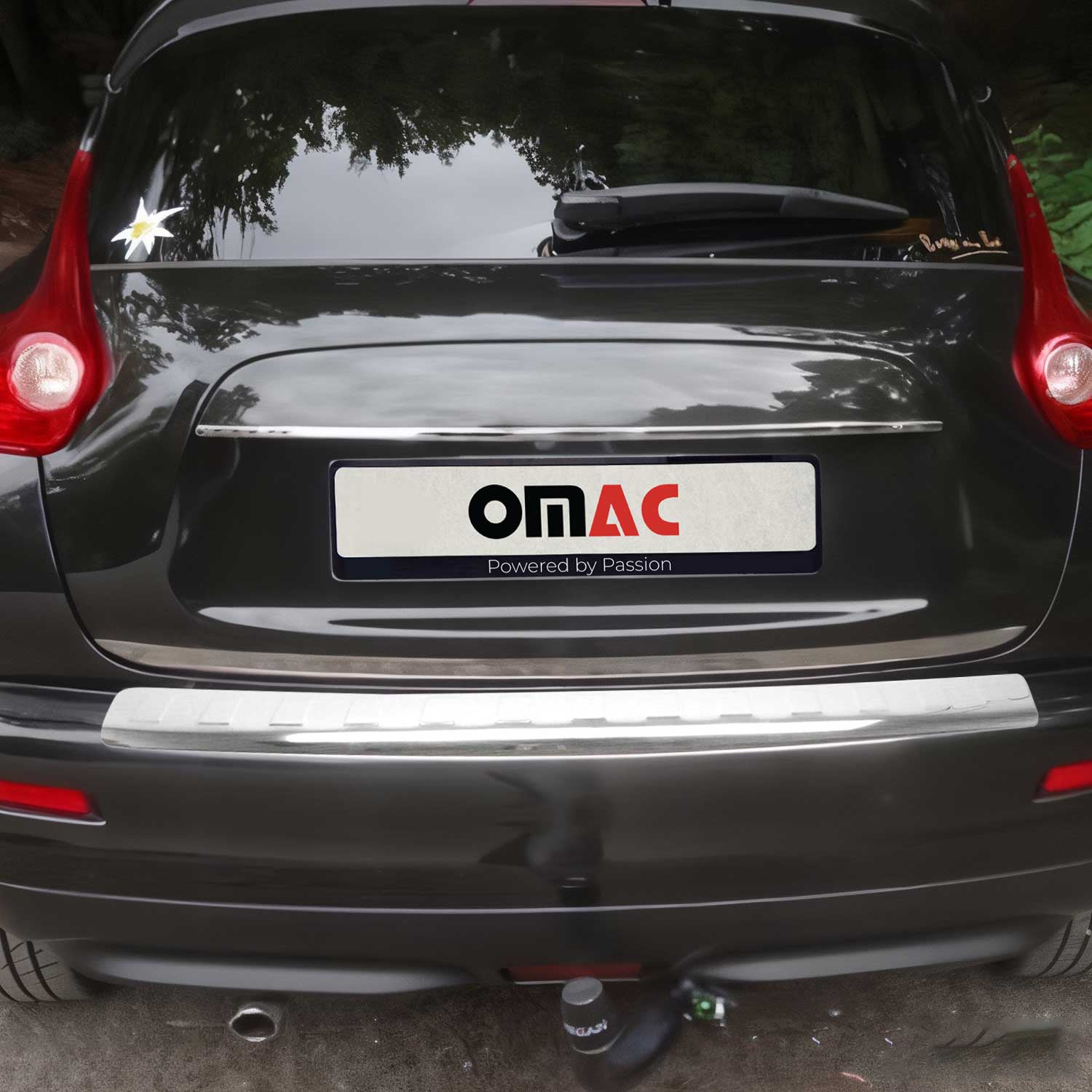 Protector de Parachoques Trasero para Nissan Juke 2011-2014 Acero cepillado