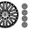 Sparco Bergamo Tapacubos 15 Pulgadas Universal Negro Plata ABS Plástico