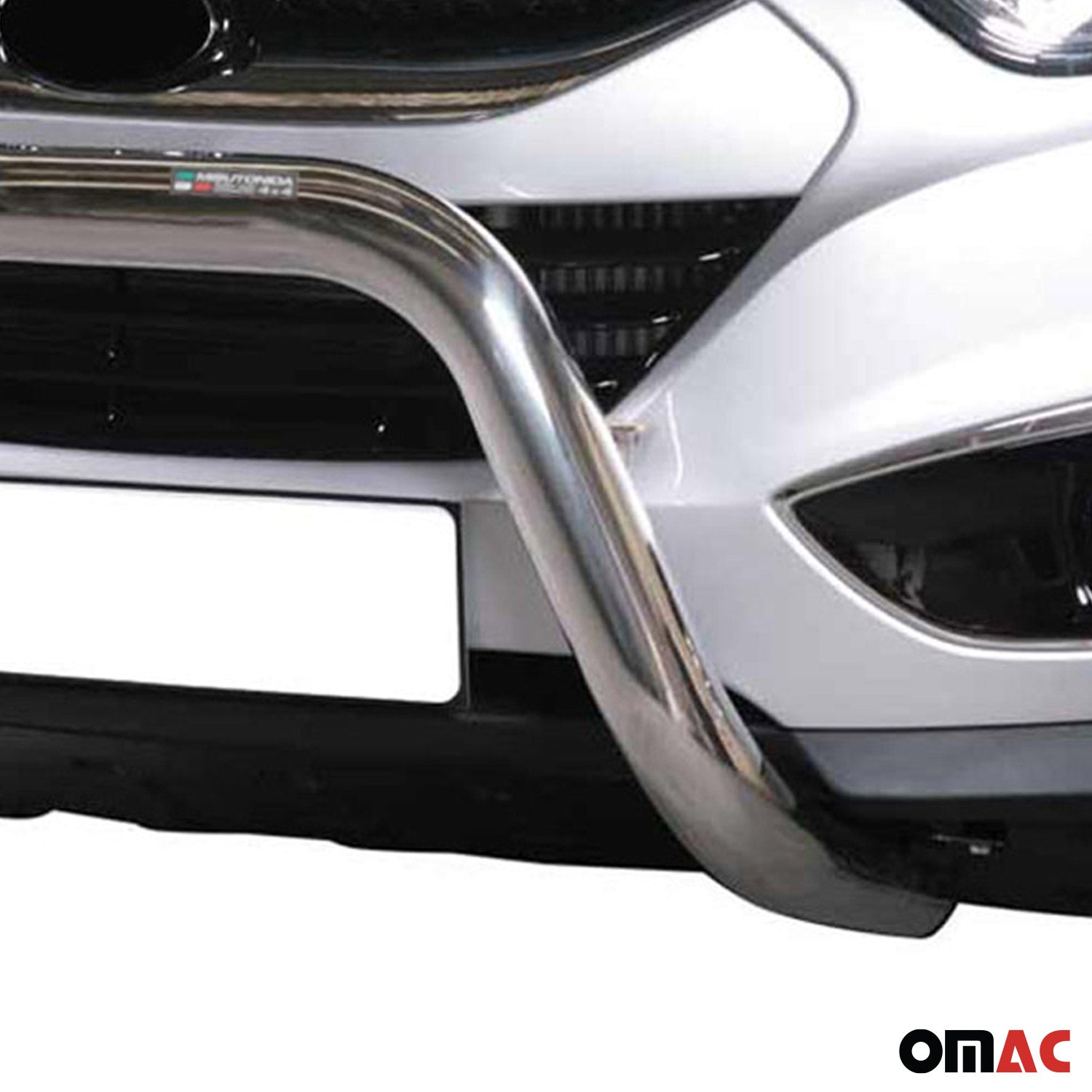 Bull Barra Frontal para Hyundai ix35 2009-2015 Plata Brillante Acero