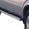 Par de Estribos Barras Laterales para Dodge Nitro 2006-2011 Plata Acero 2x