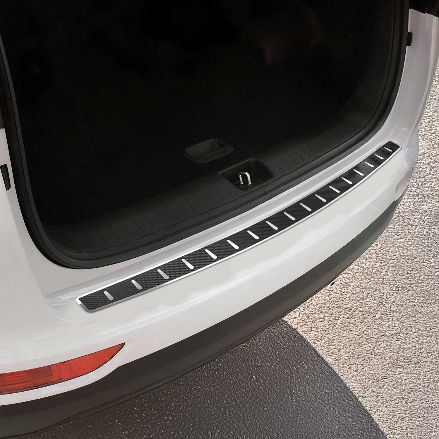 Protector Parachoques para Kia Sportage 2015-2018 Acabado Carbono Acero