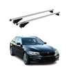 Menabo Barras de Techo Coche Baca para BMW Serie 5 G31 2017-2025 Gris Alu 2Pza