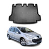 OMAC Bandeja Maletero Alfombrilla para Peugeot 308 SW 2008-2013 Negro Goma TPE