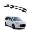 Rieles & Barras de Techo para Peugeot Partner Tepee 2008-2018 Negro Aluminio 2x
