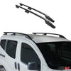 Rieles de Techo Lateral para Mitsubishi L200 2015-2025 Doppelkabine Negro Alu 2x
