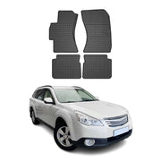 OMAC Alfombrillas De Coche para Subaru Outback 2009-2014 Negro Goma TPE 4Pza