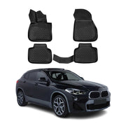 OMAC Alfombrillas De Coche para BMW X2 F39 2018-2023 Negro Goma TPE 4Pza