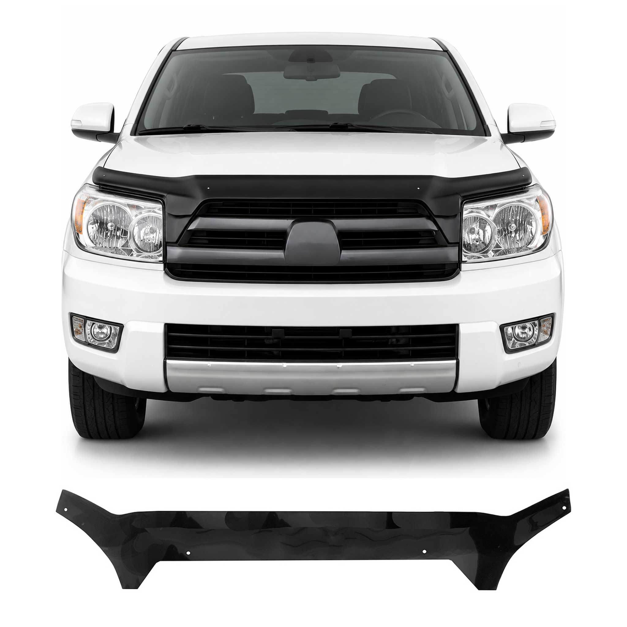Deflector de Capó para Toyota Hilux 2001-2005 Oscuro Brillante Acrílico