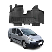 OMAC Premium Alfombrillas De Coche para Peugeot Expert 2006-2016 Negro Goma