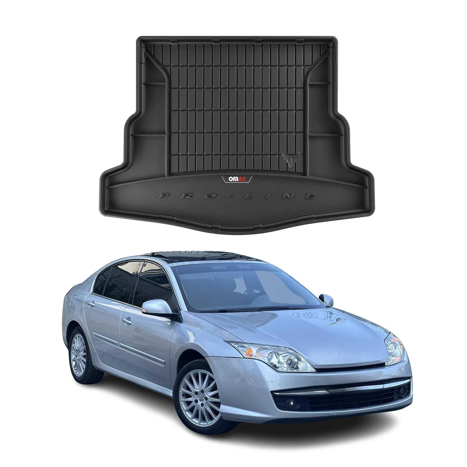 OMAC Premium Bandeja Maletero Alfombrilla para Renault Laguna Cupé 2008-2015 TPE