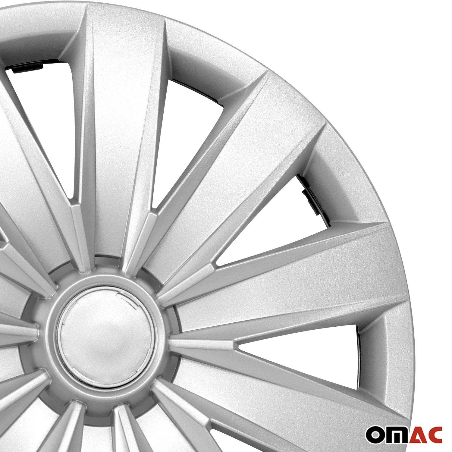 Tapacubos 16 Pulgadas cónico Universal Plata ABS