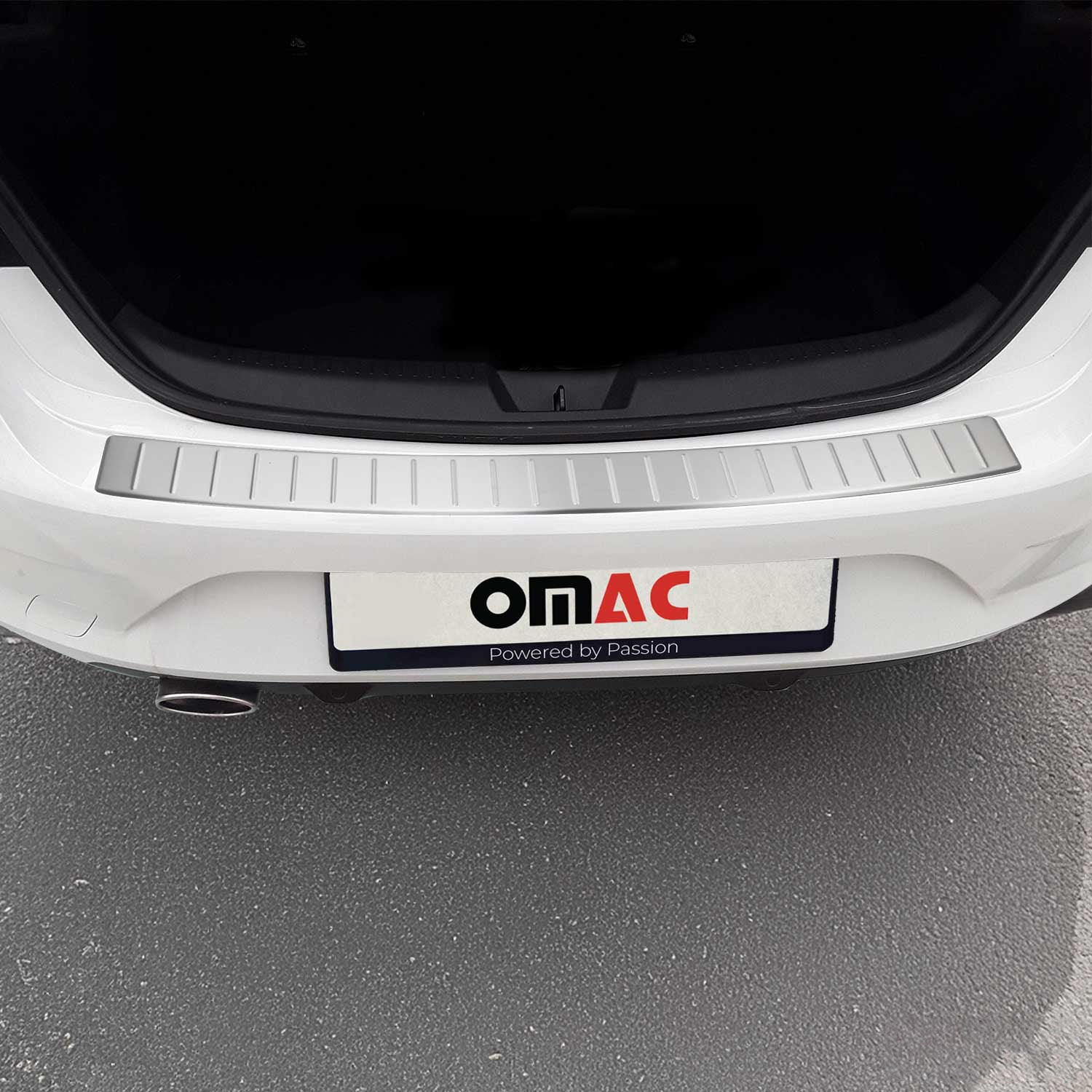 Protector Parachoques para Renault Megane Sedán 2016-2020 Acero cepillado