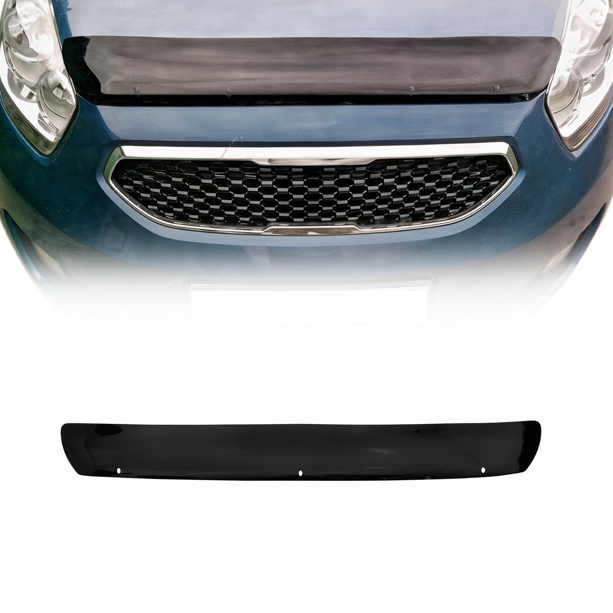 Deflector de Capó para Kia Venga 2009-2014 Oscuro Brillante Acrílico