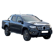 Bull Barra Frontal para Mercedes X Class 2017-2020 Negro Brillante Acero
