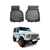 OMAC Alfombrillas De Coche para Land Rover Defender D90 2007-2020 Negro TPE 2Pza