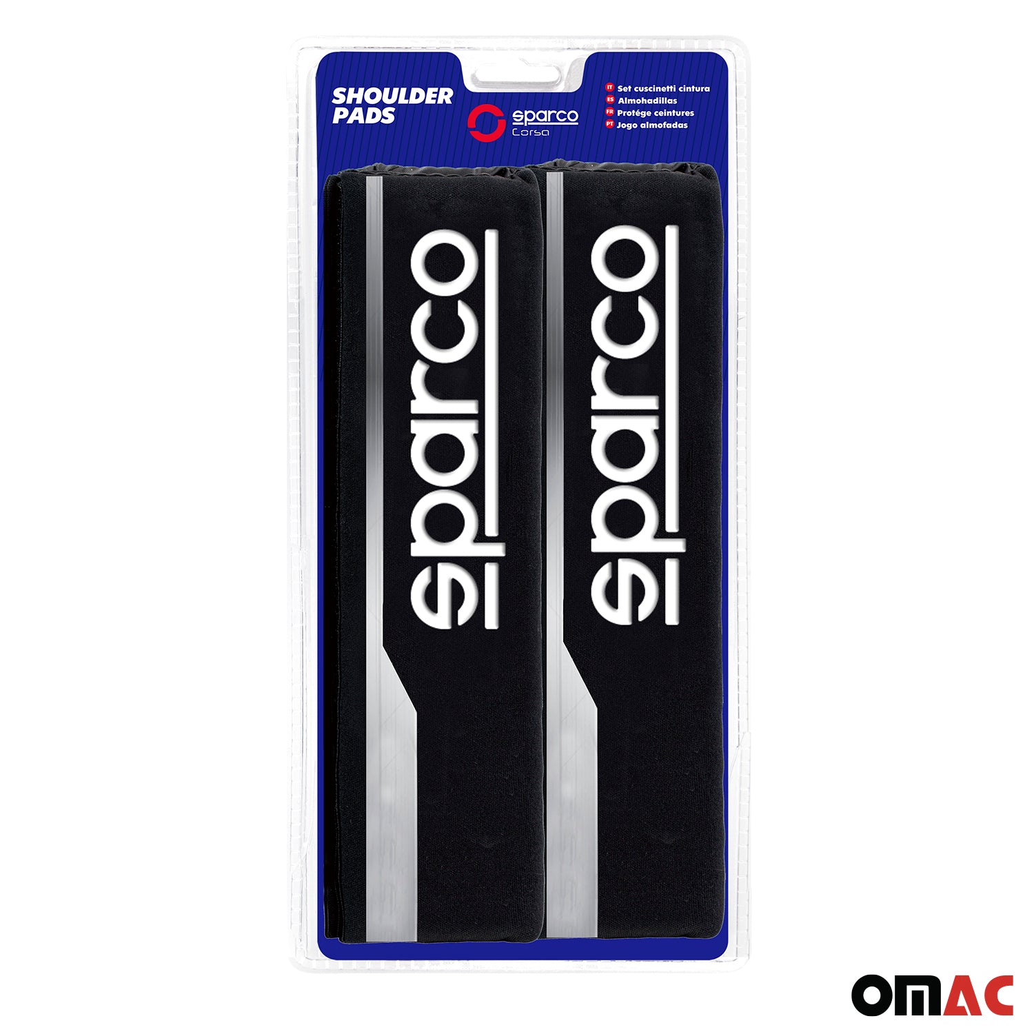 Sparco Para cinturón de Seguridad de coche Universal Gris Poliéster 2Pza