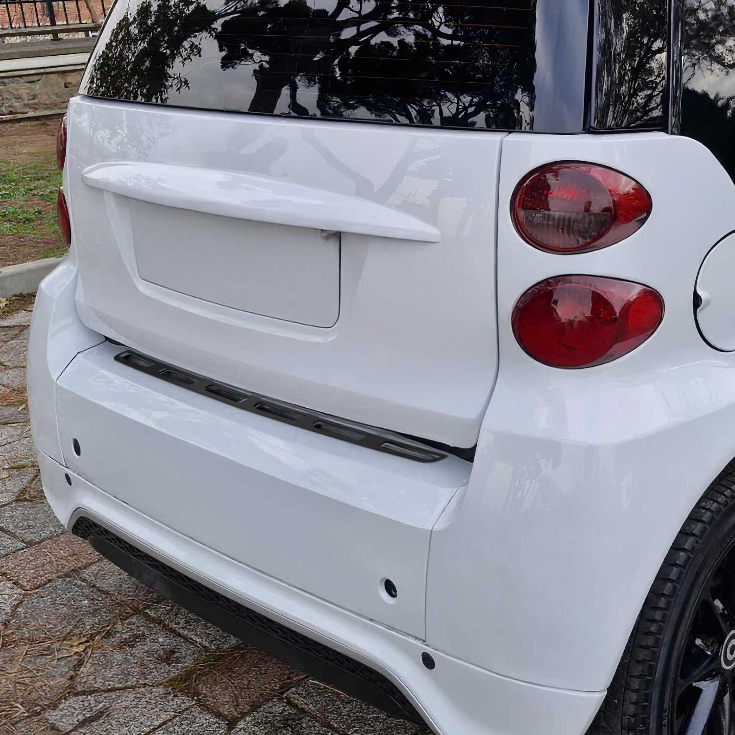 Protector de Parachoques Trasero para Smart ForTwo 2007-2014 Acero cepillado