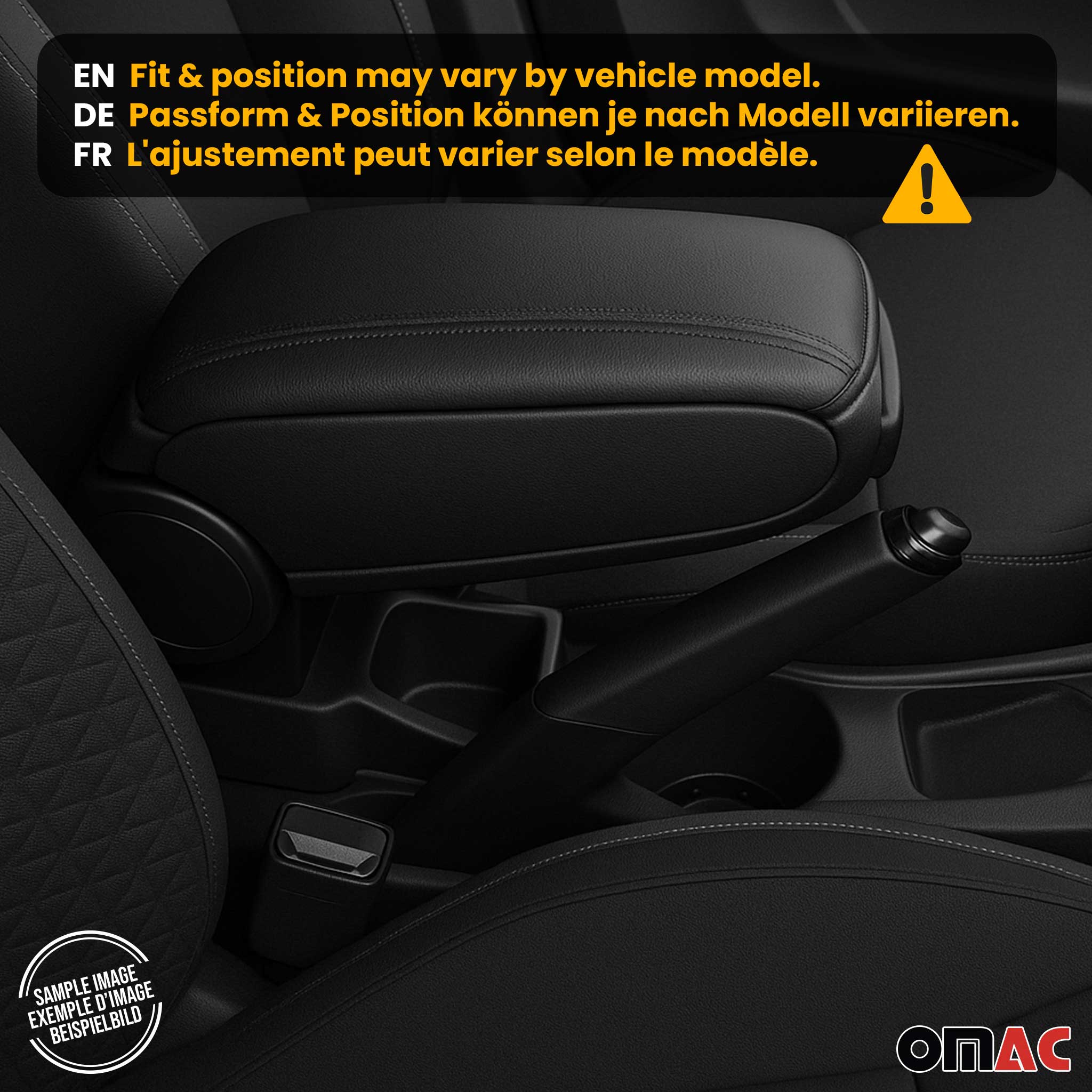 Negro Reposabrazos Consola para Renault Clio 2019-2025 Negro PU Cuero Plástico