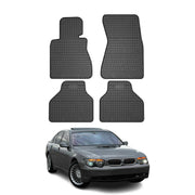 OMAC Alfombrillas Coche para BMW Serie 7 E65 E66 E67 2001-2009 Negro Goma 4Pza